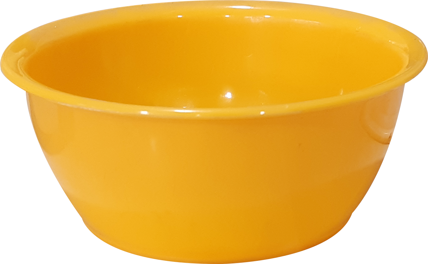 White-orange-yellow-green Bowl Round (6 Pc Set)