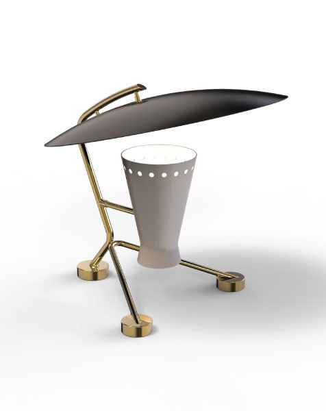Matte Black Evelyn Table Lamp