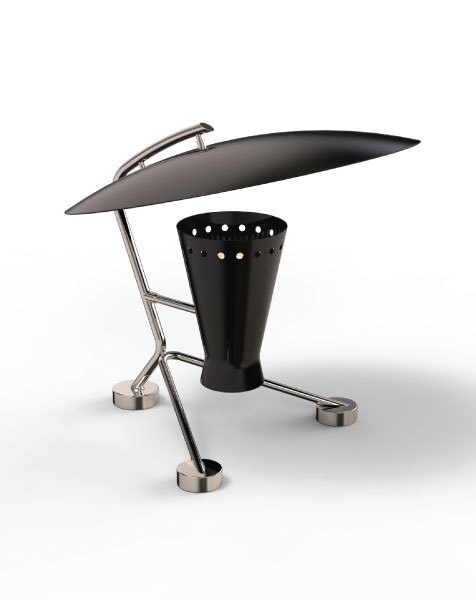 Matte Black Evelyn Table Lamp