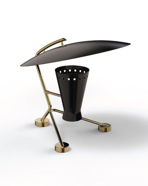 Matte Black Evelyn Table Lamp