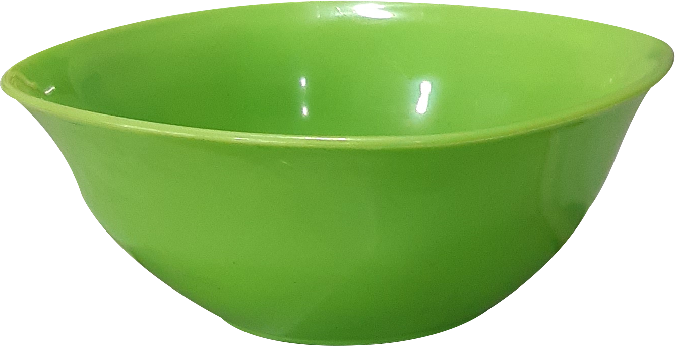 Bowl Square (6 Pc Set) - Polypropylene, 127 X 55.88 X 50.8 Mm , White-orange-yellow-green, Microwave Safe, Soft Texture