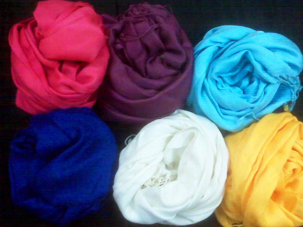 Any Color Viscose Solid Crinkle Snood Infinity Scarf