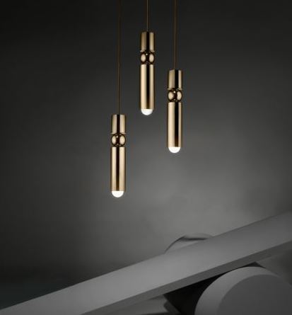 Gold Vio Hanging Lamp