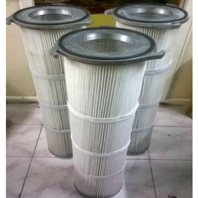 Silver Pleated Dust Collector Filter Bag (Ptfe)