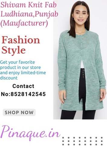 Wool Ladies Black Cardigan