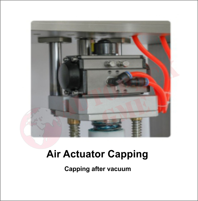 Semi-automatic Glass Bottle Vacuum Capping Machine / Lug Capping Vacuum Type
