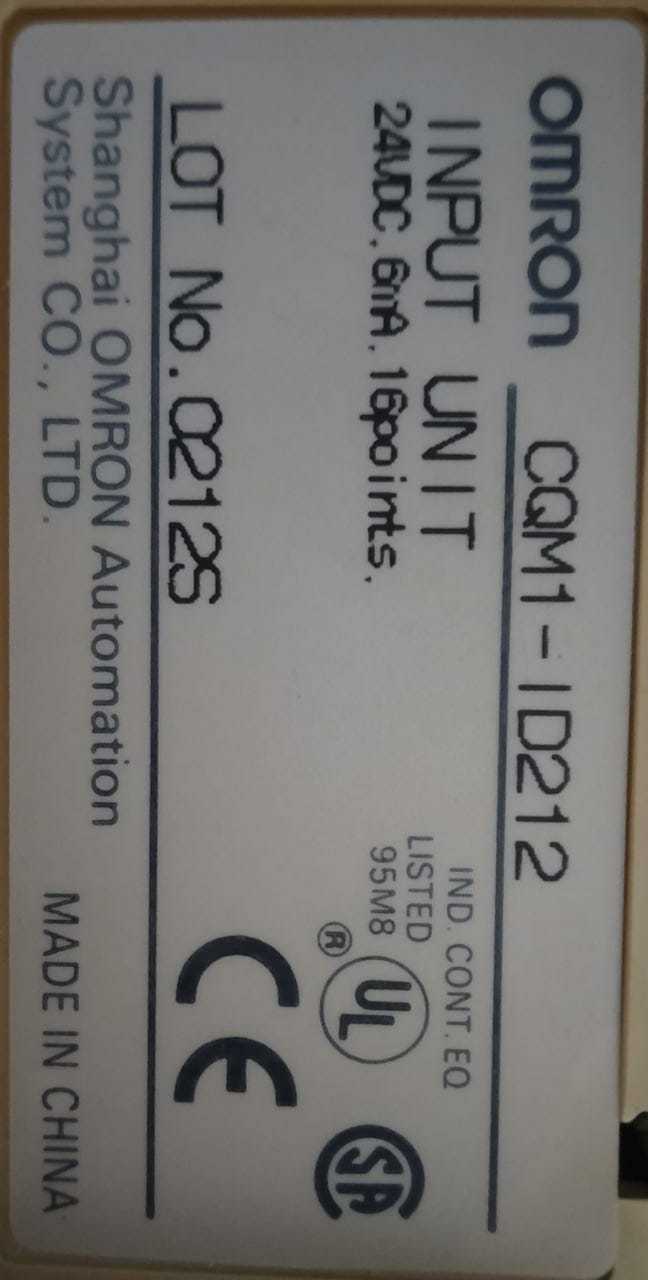 Omron Input Unit Cqm1-id212