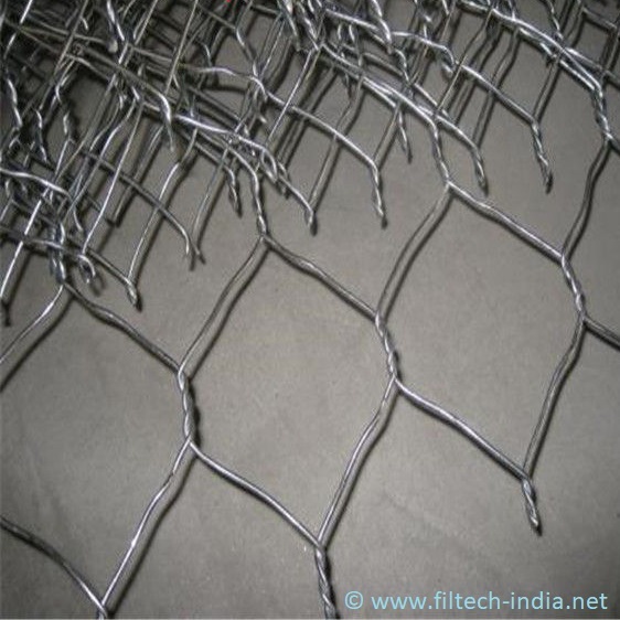 Silver Hexagonal Chicken Mesh
