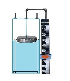 Float & Cord Level Indicators - Cast Aluminum Pulley Housing, 1-30 Meter Size, Matte Black Color | Digital Display, IP65 Protection Level, Spring Tensioning Assembly, Low Maintenance, Robust Durability, Custom Designed Floats