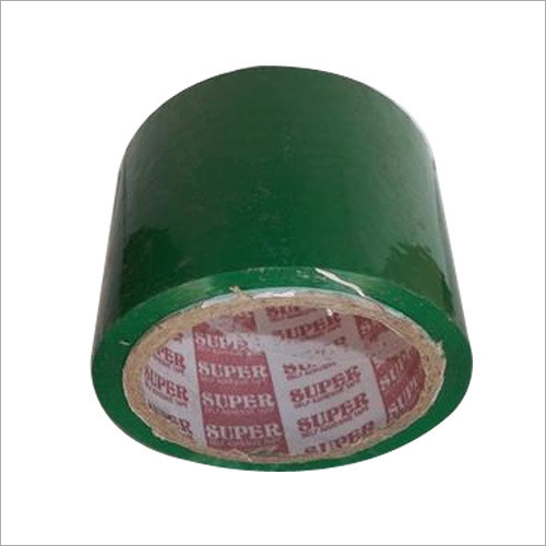 Color Packaging Tape - 20m Length, 18mm Thickness, Single-Sided Adhesive, Green Color | Ideal for Commercial and Industrial Use
