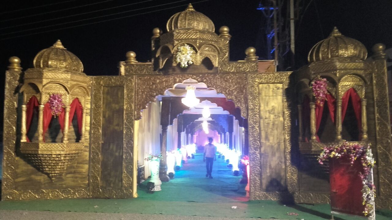 Wedding Gate - A1 Grade Fiber Material, 40 Feet Length X 20 Feet Height, Customizable Color - Easy Installation For Elegant Wedding Decoration
