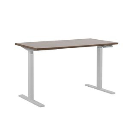 White Height Adjustable Table, Manual (Rook M15)