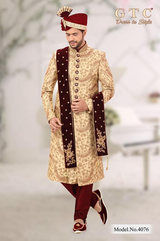 4076 Exclusive Sherwani