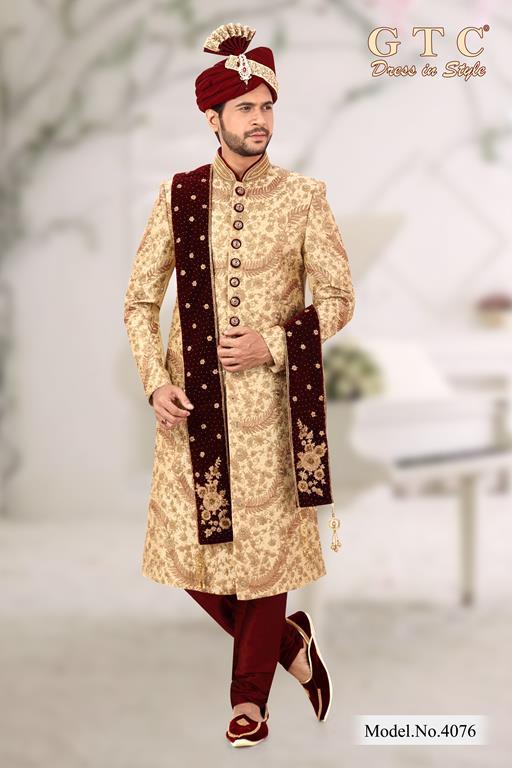 4076 Exclusive Sherwani