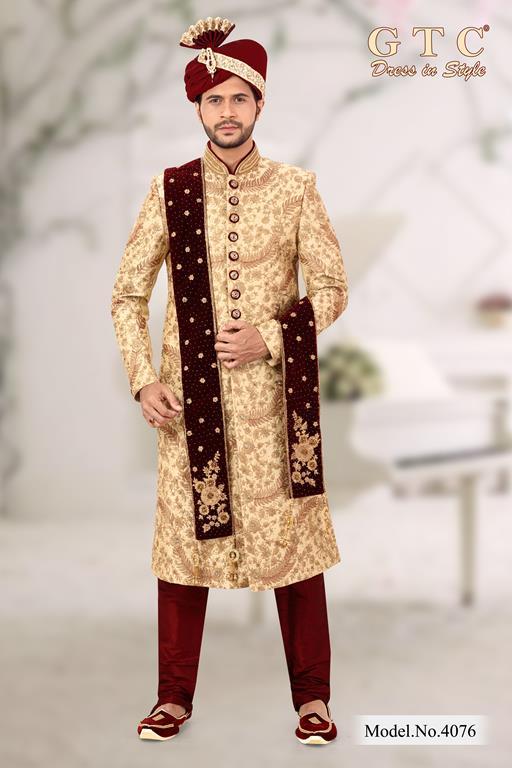 4076 Exclusive Sherwani