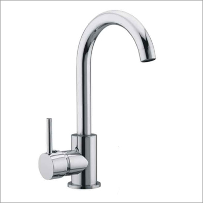 Single Lever Sink Mixer - Brass Material, 150mm Spout Height, 180mm Spout Reach | Chrome Finish, Ceramic Disc Cartridge, 12L/min Flow Rate, Deck Mounted