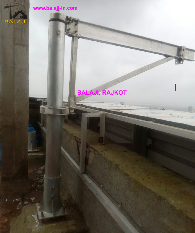 Facade Cleaning System Davit Poll Bmu