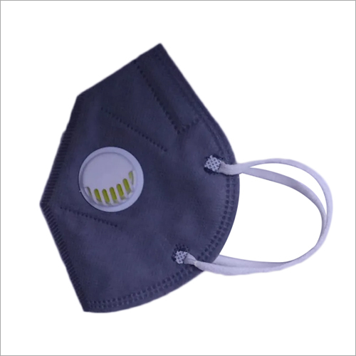 Covid N95 Face Mask - Non-woven + Meltblown Fabric, 95x120 Mm, White & Grey | 5 Layers, Bacterial Filtration Efficiency >95%, Elastic Sealing, Disposable
