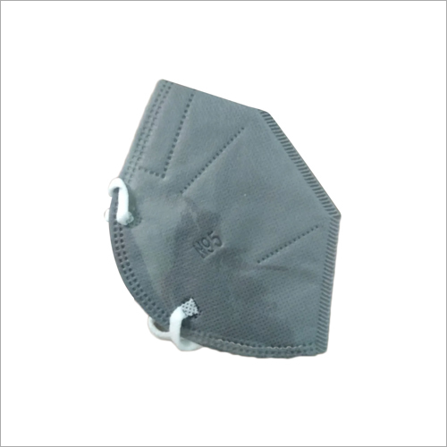 Covid N95 Face Mask - Non-woven + Meltblown Fabric, 95x120 Mm, White & Grey | 5 Layers, Bacterial Filtration Efficiency >95%, Elastic Sealing, Disposable