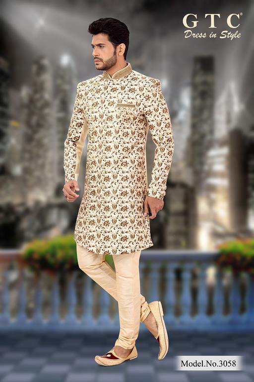 3058 Designer Sherwani Age Group: 16-50