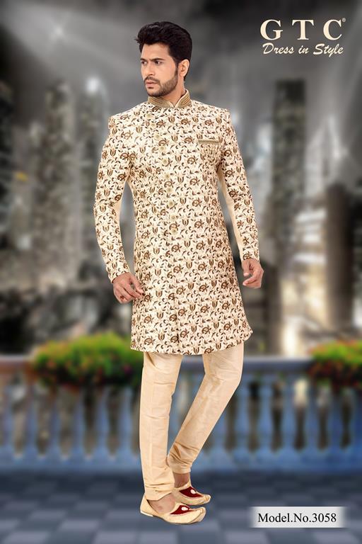 3058 Designer Sherwani Age Group: 16-50