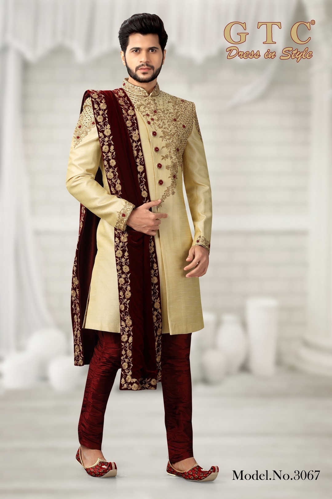 3067 Designer Sherwani Age Group: 16-50