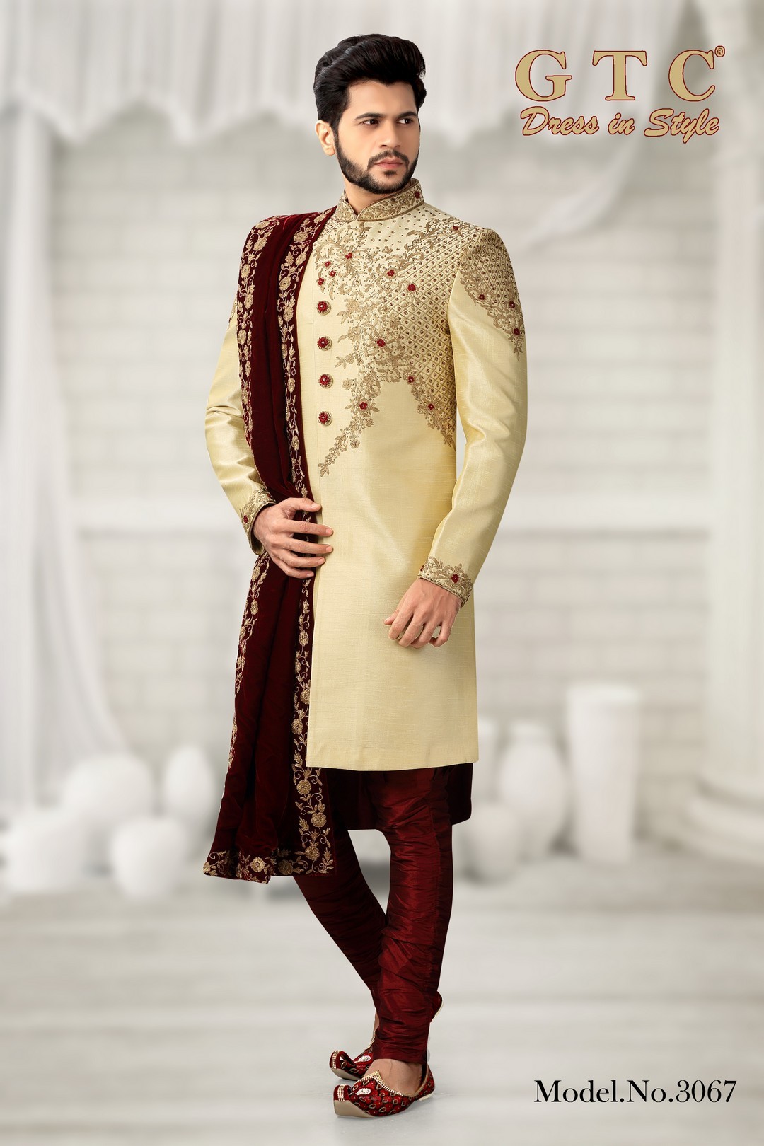 3067 Designer Sherwani Age Group: 16-50