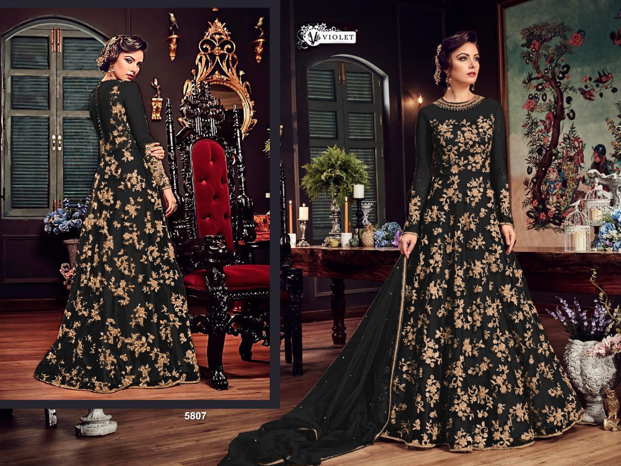 Maisha Collection - Heavy Net Top With Embroidery & Stone Detailing, Semi Stitched | Full Sleeves, Breathable, Plus Size, Quick Dry, Anti-wrinkle, Embroidered Design