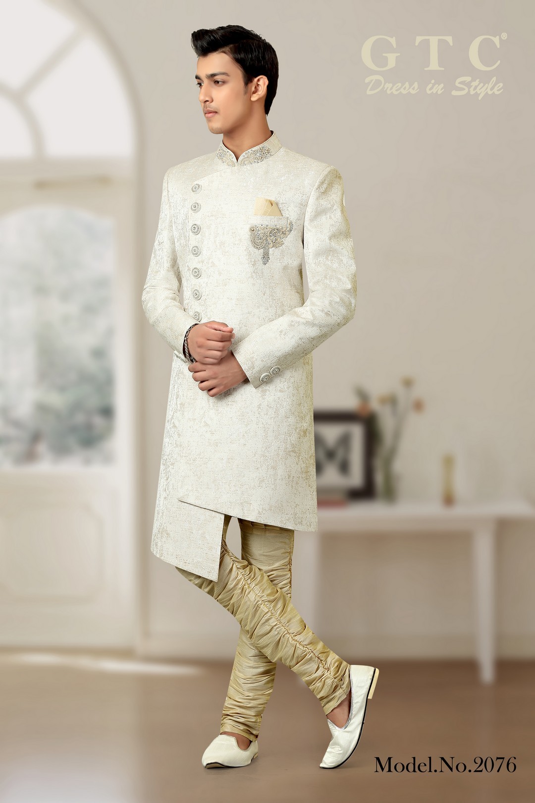 2076 Classic Sherwani Age Group: 16-50