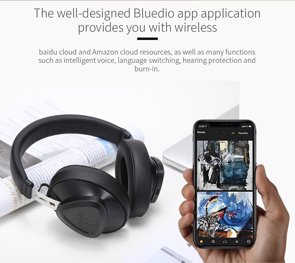 Tm Wireless Bluetooth Headphone - Plastic & Metal, 20x21x8cm | Vft Bass Compensation, Noise-isolating Design, Voice Control, Unique Triangle Aesthetic