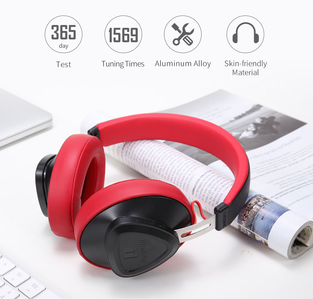 Tm Wireless Bluetooth Headphone - Plastic & Metal, 20x21x8cm | Vft Bass Compensation, Noise-isolating Design, Voice Control, Unique Triangle Aesthetic