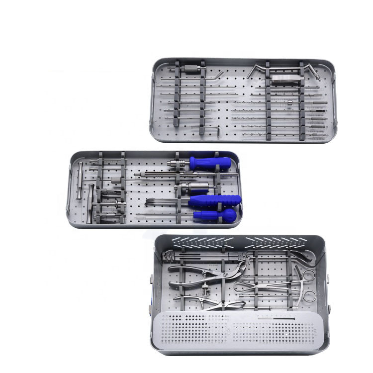 Steel Trauma Implant Orthopedic Surgical Instruments Set / Homedica International