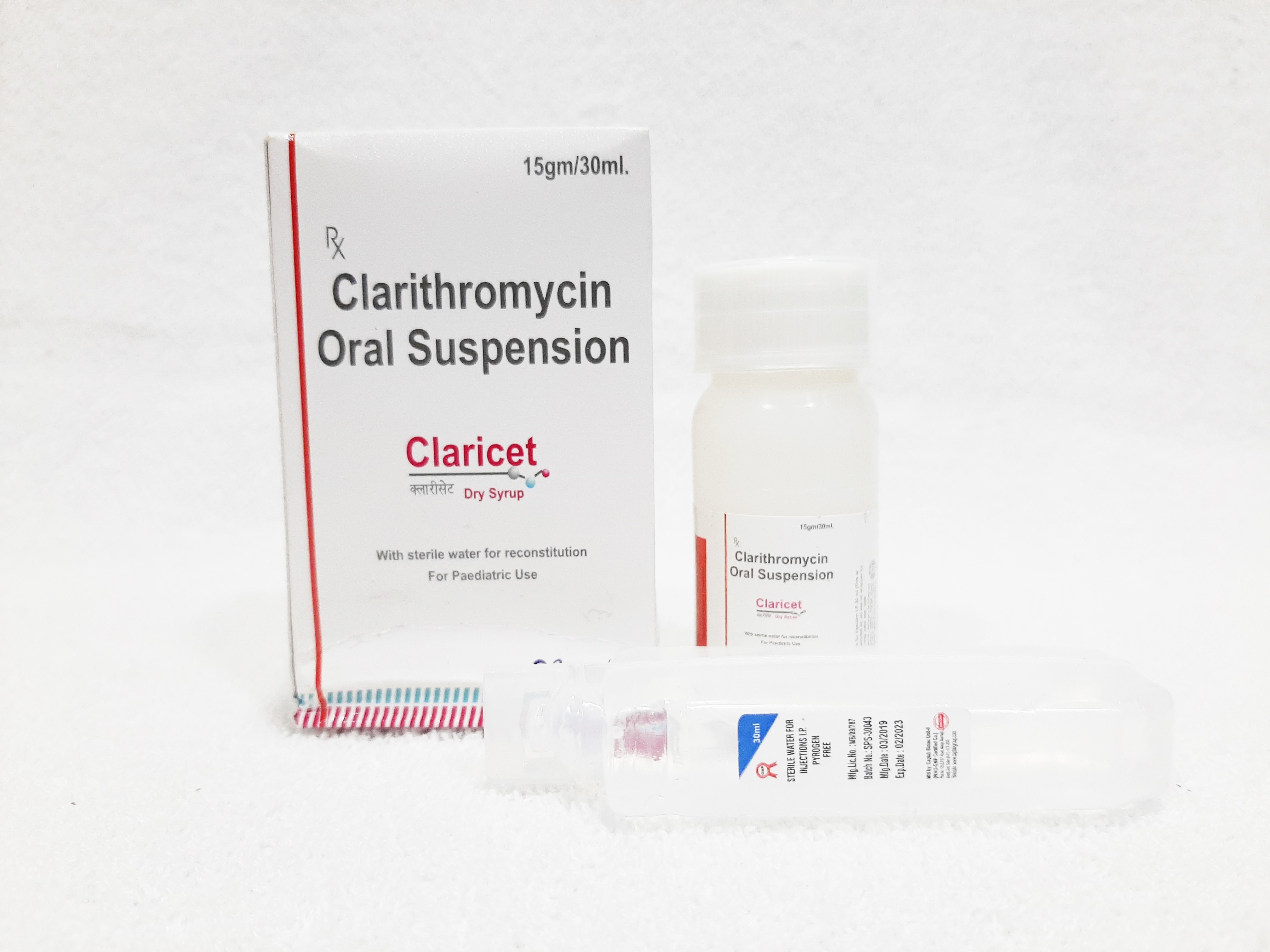 Clarithromycin Oral Suspension Application: As Directed By The Physician