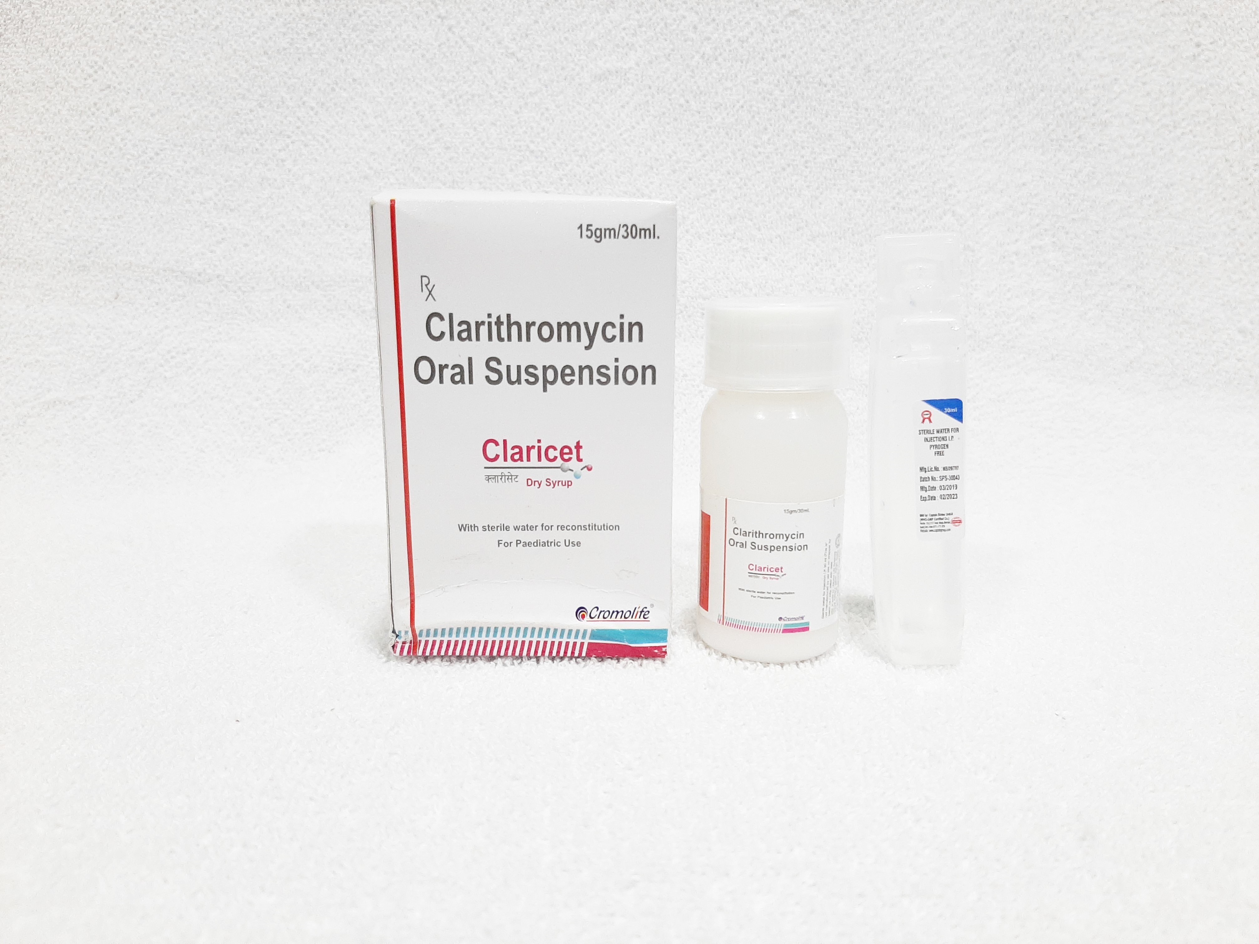 Clarithromycin Oral Suspension Application: As Directed By The Physician