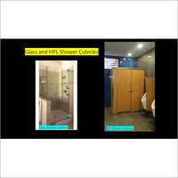 एसएस और एचपीएल शावर क्यूबिकल्स