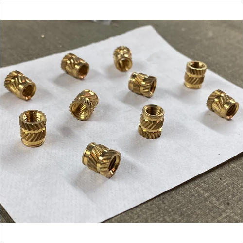 Brass Knurling Inserts - Polished Finish, Round Shape , Different Sizes Available for Industrial Use