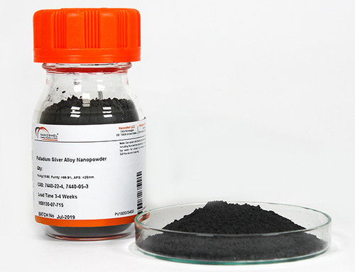 ग्रे/सिल्वर मेटैलिक पैलेडियम कॉपर मिश्र धातु नैनोपाउडर