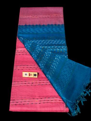 Pure Tussar Silk Handloom Fancy Saree - Pure Tussar Silk Material, With Blouse | Elegant Party Wear For All Seasons: Rainy, Spring, Summer, Winter
