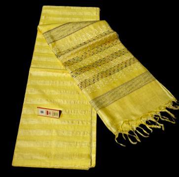 Pure Tussar Silk Handloom Fancy Saree - Pure Tussar Silk Material, With Blouse | Elegant Party Wear For All Seasons: Rainy, Spring, Summer, Winter