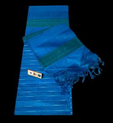 Pure Tussar Silk Handloom Fancy Saree - Pure Tussar Silk Material, With Blouse | Elegant Party Wear For All Seasons: Rainy, Spring, Summer, Winter