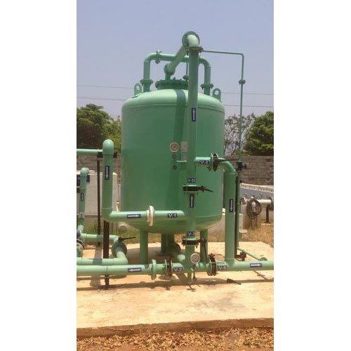 Mild Steel Sand Filter - 200-400 mm x 800-1000 mm | Flow Rate 1000-2000 m^3/hr, Bursting Pressure 50-100 Bar, Valve Size 3/4