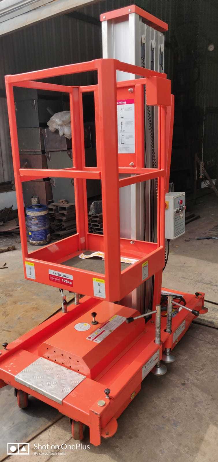 Single Mast Aerial Platform - Color: Orange