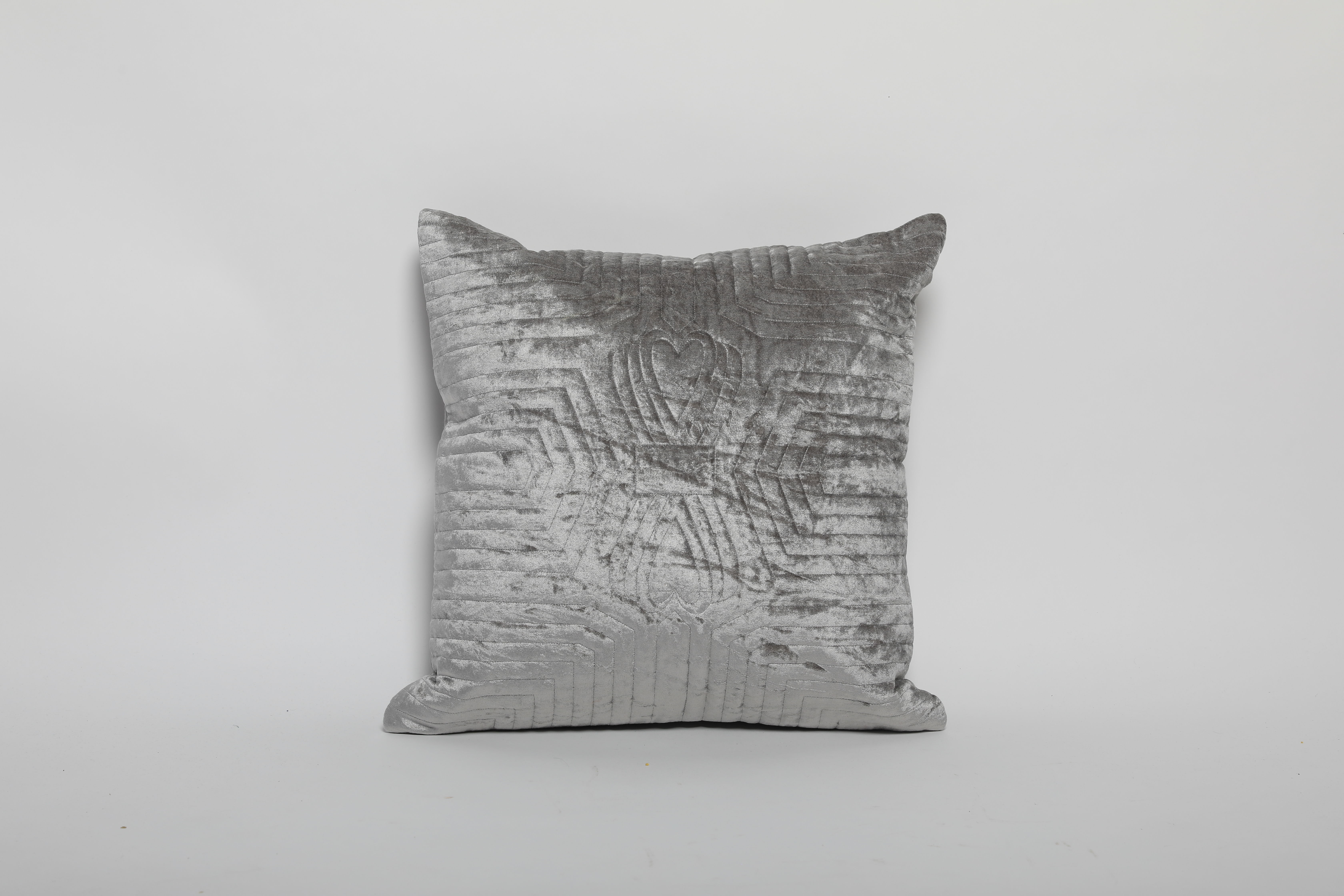 Square Pillow - Polyester, 16x16 Inches , Pink Color With Zipper Closure And Machine Washable Care