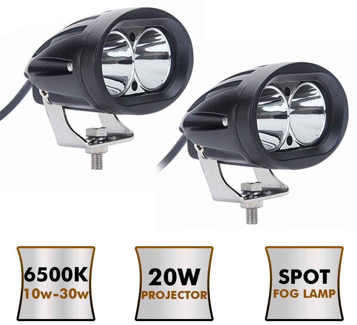 Led Round Light Near Two Wheeler