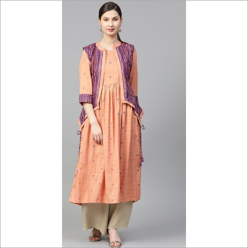 Washable Ladies Shrug Kurtis With Palazzo