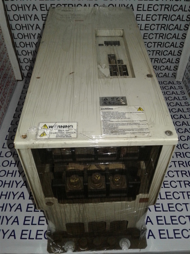 MITSUBISHI ELECTRIC AC SERVO DRIVE - Model MR-HP55KA4, Power Rating 55kW, Input Voltage 380-480V, Dimensions 500x400x200mm, Weight 50kg - For Industrial Automation and Motion Control