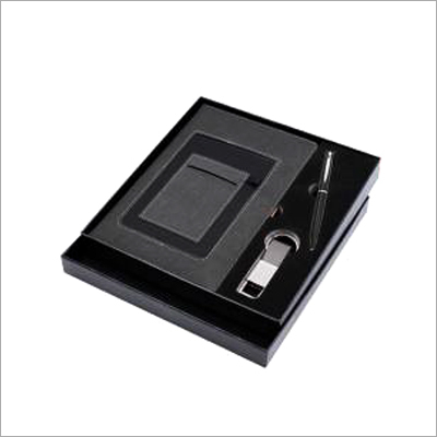 पेन, कीचेन और डायरी उपहार सेट