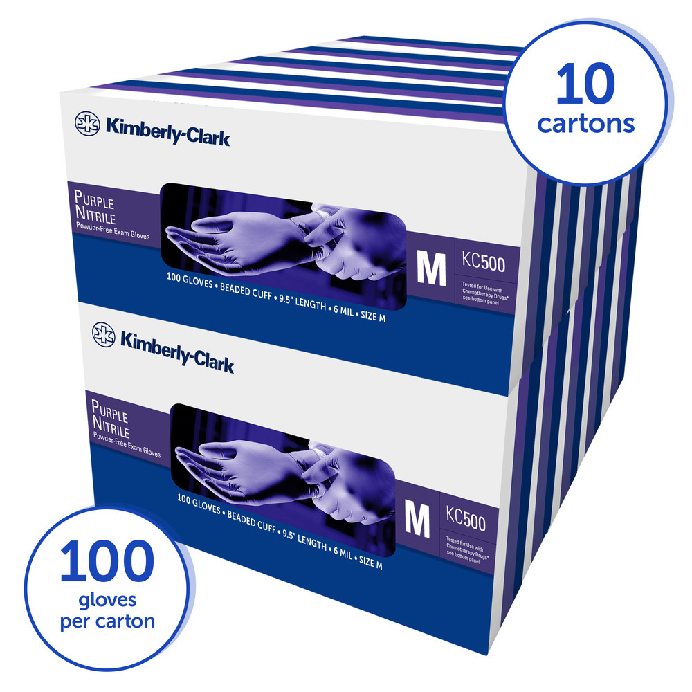 Nitrile Examination Gloves - Powder Free, Latex Free, Blue Nitrile Material | Fda & Ce Certified, All Max Approved