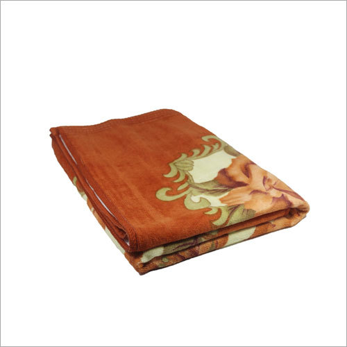 फ्लोरल प्रिंटेड बाथ टॉवल