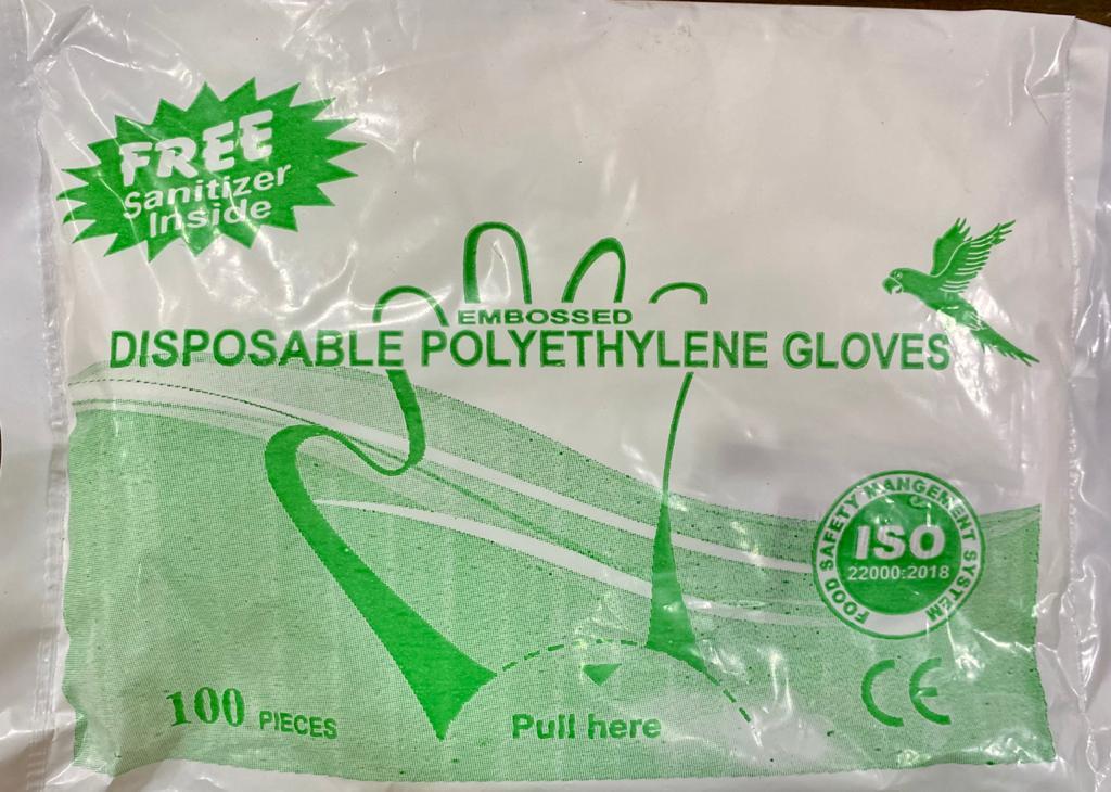 Disposable Gloves - Plastic Material, Transparent White Color | Food-safe Barrier For Meat And Vegetable Handling
